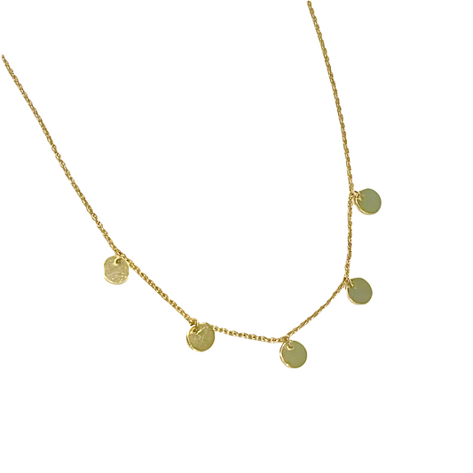 5 disc necklace