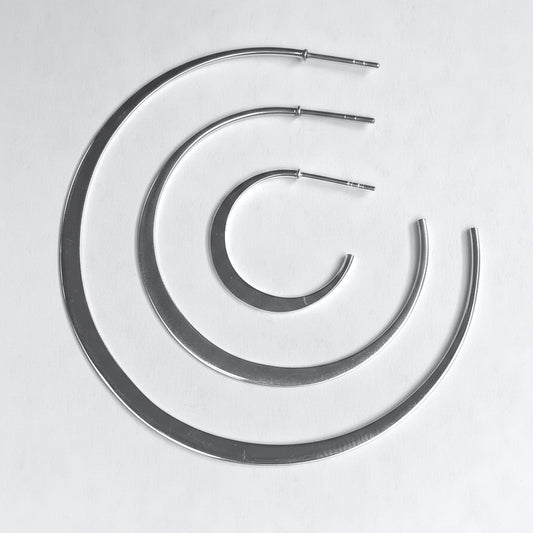 Open end hoop earring