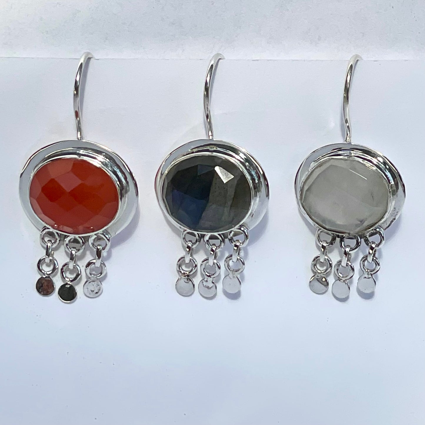 The faceted deity earring