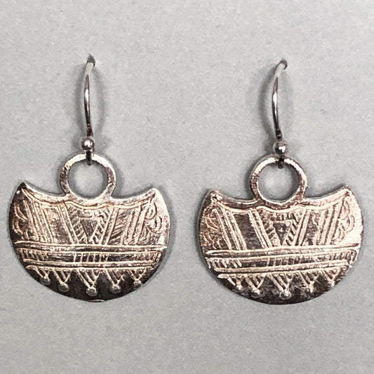 Tribal shield earring