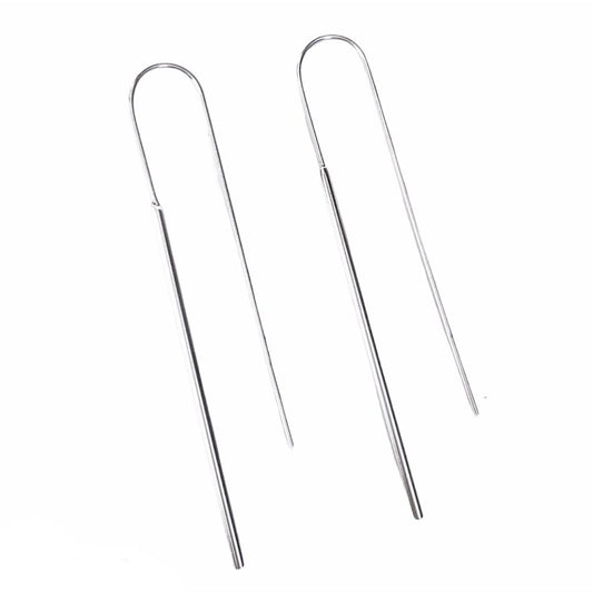 Linear hanger earring