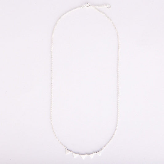 Silver bunting necklace