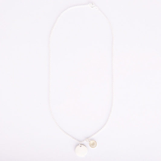 Gem and charm necklace (citrine)