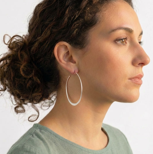 Open end hoop earring