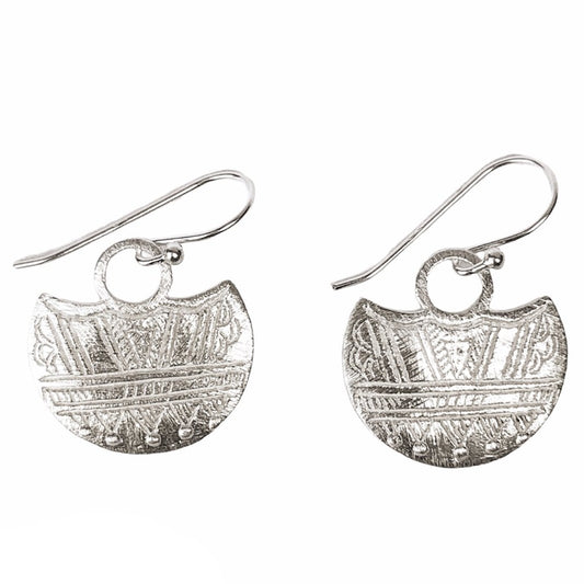 Tribal shield earring