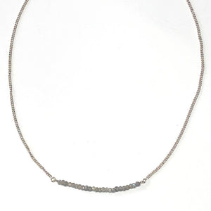 labradorite facet beads necklace